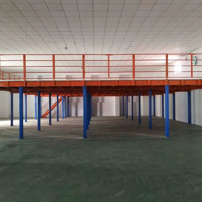 Customized Steel Mezzanine Racking System For Steel Platform In Industrial Warehouse