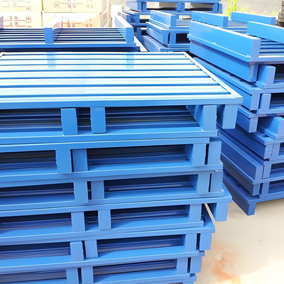 Customized 500kg-3000kg Capacity Heavy Duty  Industrial Steel  Pallets For Cold Storage