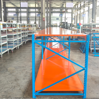 Customizable and Versatile Adjustable Rack Shelving for Frequent Goods Access Consists of Frame Components