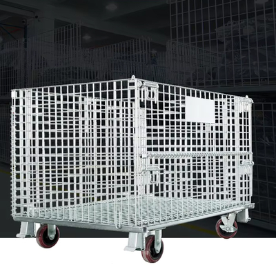 Customized Storage Cage   Heavy Duty Wire Mesh Cage Metal Steel Wire Mesh Pallet Cage Manufacturer