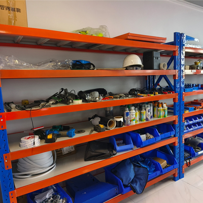 Customizable and Versatile Adjustable Rack Shelving for Frequent Goods Access Consists of Frame Components