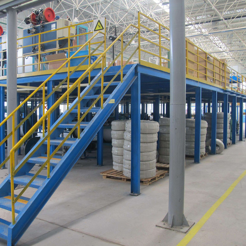 Custom Steel Mezzanine Floor for Industrial Warehouse Storage