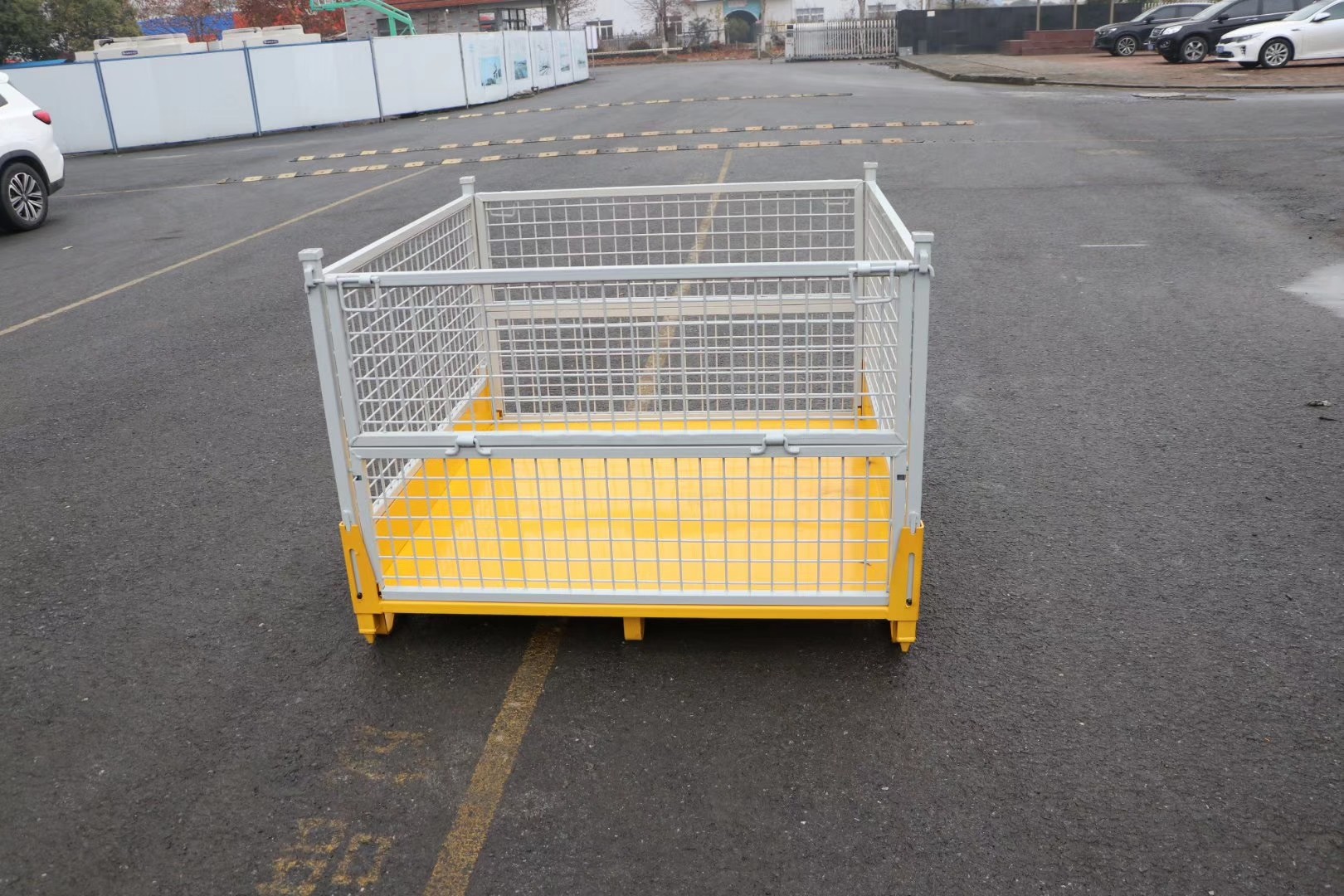 Pallet Racks Box Heavy Duty Folding Metal Pallet Box for Industrial Storage