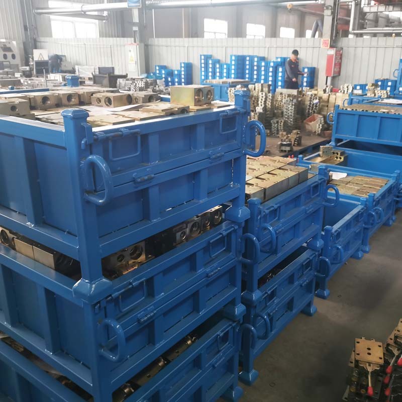 Durable Steel Grid Box Pallet for Warehouse Storage & Transport
