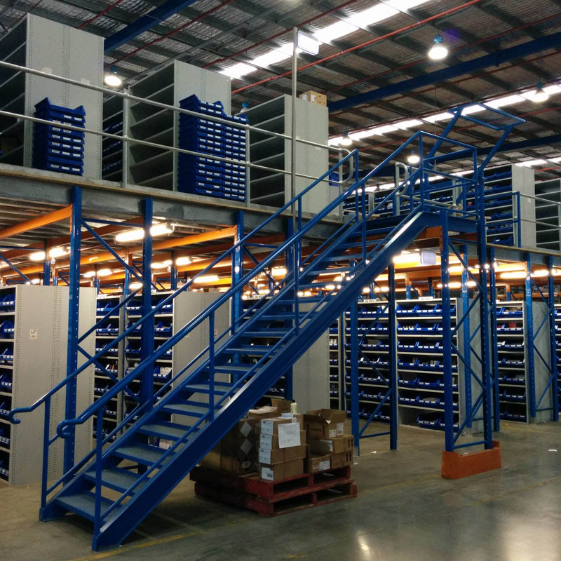 Lever Rack Storage Custom Heavy Duty Steel Mezzanine Floor for Warehouse Storage