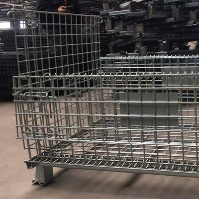Customized Storage Cage   Heavy Duty Wire Mesh Cage Metal Steel Wire Mesh Pallet Cage Manufacturer