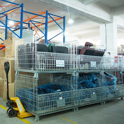 Customized Storage Cage   Heavy Duty Wire Mesh Cage Metal Steel Wire Mesh Pallet Cage Manufacturer