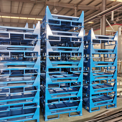 Industrial Storage Cage Metal Folding Storage Box Wire Mesh Container Wholesale