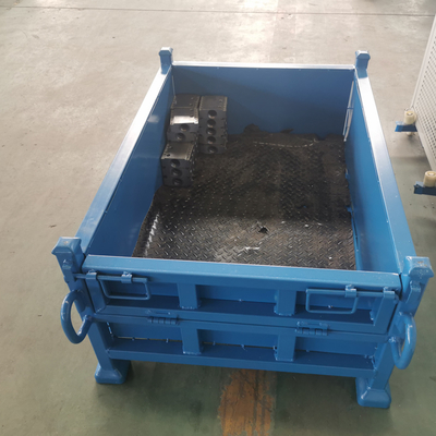 Industrial Storage Cage Metal Folding Storage Box Wire Mesh Container Wholesale
