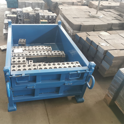 Customized Grid Material BoxStackable Transportation Logistics Metal Steel Pallet Box Turnover Box
